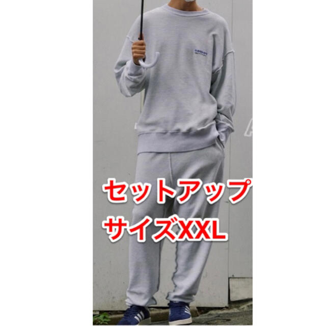 MANVAN mocT AH.H スウェット セットアップ XXL イエロートップス