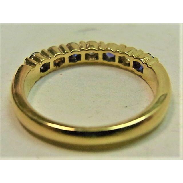 K18 18金 リング 指輪 サファイヤ 0.41ct ダイヤ 0.205ct レディースのアクセサリー(リング(指輪))の商品写真
