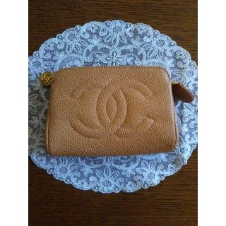 シャネル(CHANEL)のCHANEL　シャネル　キャビアスキン　ミニポーチ　難あり(ポーチ)