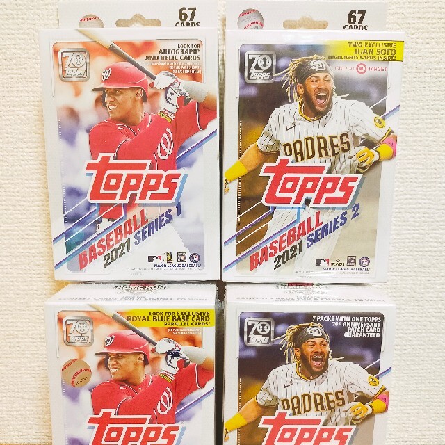 4個セット　2021Topps　シリーズ1&2　ハンガー&ブラスターボックス