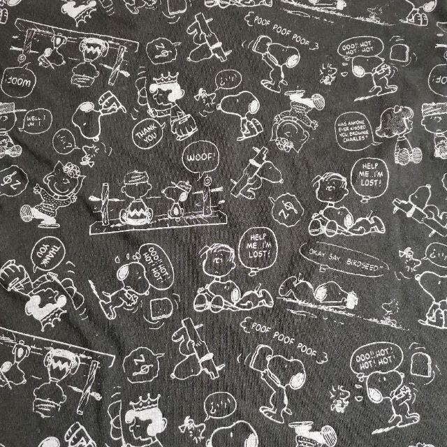 PEANUTS(ピーナッツ)のPEANUTS 総柄 プリント 黒 Tシャツ 男女兼用 ユニセックス メンズのトップス(Tシャツ/カットソー(半袖/袖なし))の商品写真
