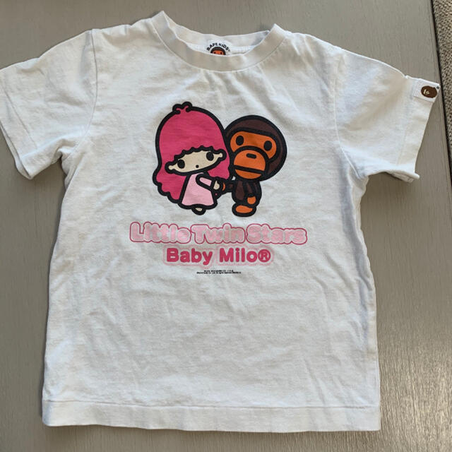 A BATHING APE(アベイシングエイプ)の♡BAPE キキララ　Tシャツ　110センチ♡ キッズ/ベビー/マタニティのキッズ服女の子用(90cm~)(Tシャツ/カットソー)の商品写真