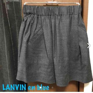 ランバンオンブルー(LANVIN en Bleu)のLANVIN en Blue♡グレー♡スカート(ミニスカート)