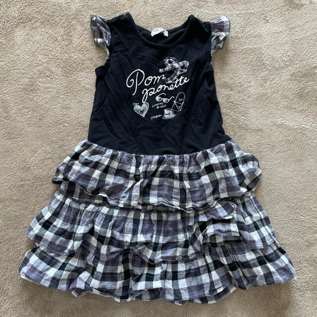 pom ponette(ポンポネット)のワンピース　120    Pom ponette キッズ/ベビー/マタニティのキッズ服女の子用(90cm~)(ワンピース)の商品写真