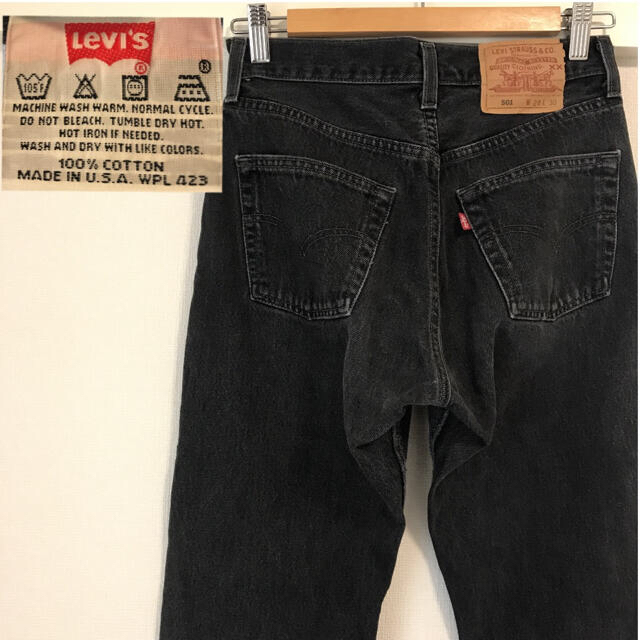 Levi's - 希少 USA製 ビンテージ Levi's 501 women ブラックの通販 by