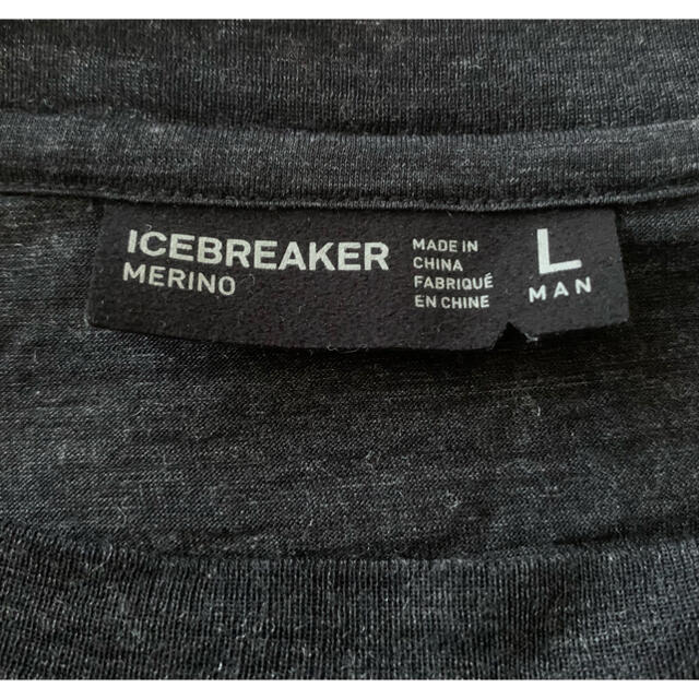 THE NORTH FACE(ザノースフェイス)のICEBREAKER アイスブレイカー ダークグレーニット L メンズのトップス(ニット/セーター)の商品写真