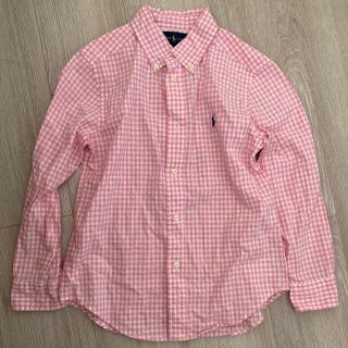 ラルフローレン(Ralph Lauren)のラルフローレン　120 ピンクチェックシャツ(ブラウス)