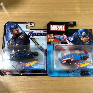 マーベル(MARVEL)のHot Wheel キャプテン　アメリカ(ミニカー)