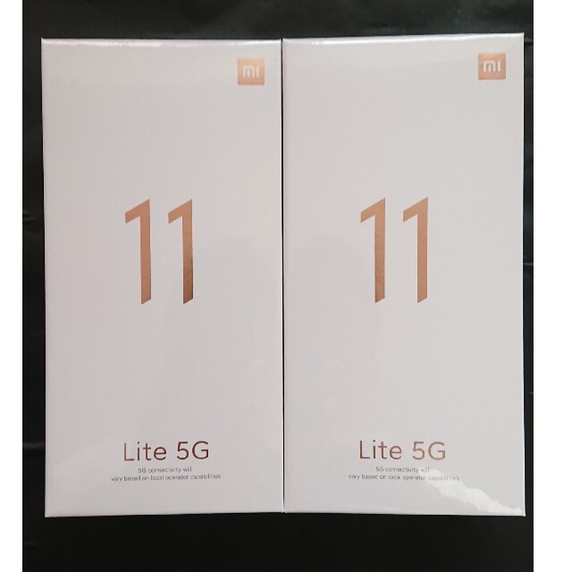 【未開封】Xiaomi Mi 11 Lite 5G トリュフブラック【1台値段】 スマホ/家電/カメラのスマートフォン/携帯電話(スマートフォン本体)の商品写真