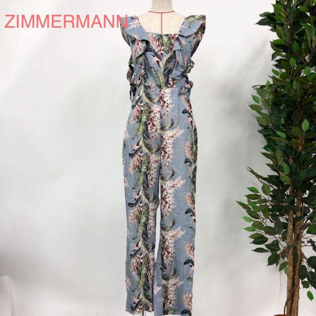 ZIMMERMANN フリル 花柄 リネンオールインワン 3003レディース