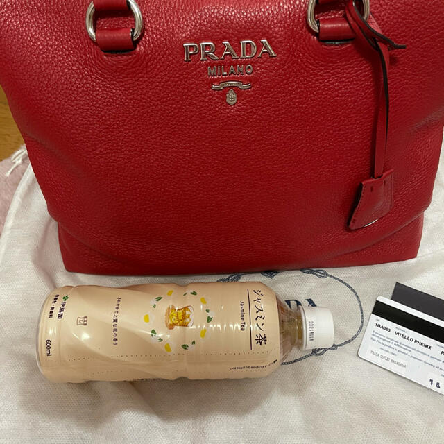 PRADA   赤　ハンドバッグ 6