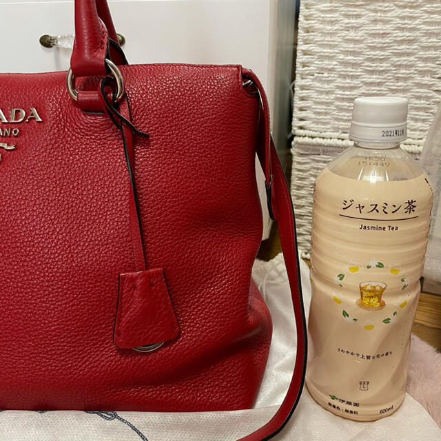 PRADA   赤　ハンドバッグ 7