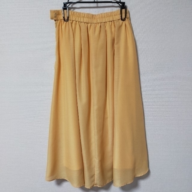 anySiS(エニィスィス)のanySiS イレギュラーヘムイエローミモレ丈スカート レディースのスカート(ひざ丈スカート)の商品写真