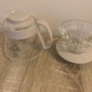 ハリオ(HARIO)のBRUNO × HARIO V60 ガラスドリッパー&サーバー(コーヒーメーカー)