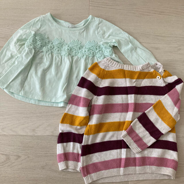 H&M(エイチアンドエム)の長袖トップス 80  キッズ/ベビー/マタニティのベビー服(~85cm)(Ｔシャツ)の商品写真