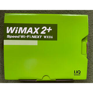 エーユー(au)のWiMAX 2+ Speed Wi-Fi NEXT wx06 ライムグリーン(その他)