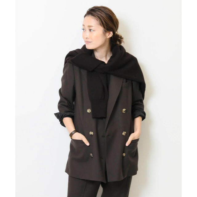 Deuxieme Classe ダブルジャケット(BROWN) テーラードジャケット Deuxieme Classe ダブルジャケット(BROWN) テーラードジャケット