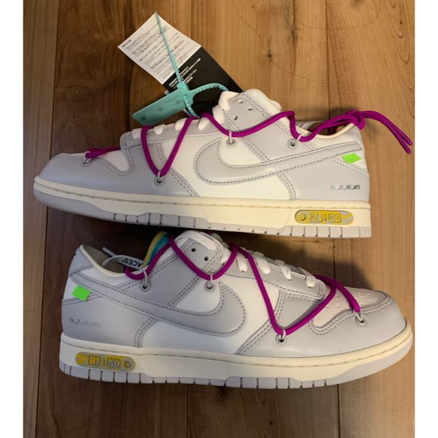 NIKE off-white Dunk Low The 50 Lot 21/50