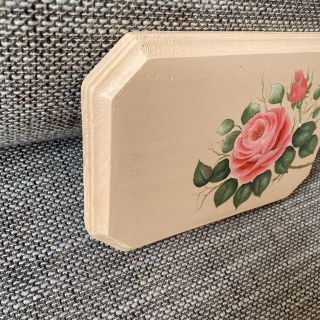 本日限り1000円引きハンドメイド トールペイント 薔薇 ローズの