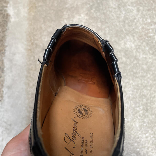 Alfred Sargent(アルフレッドサージェント)のアルフレッドサージェント　レイジーマン　サイドエラスティック　UK8 メンズの靴/シューズ(ドレス/ビジネス)の商品写真