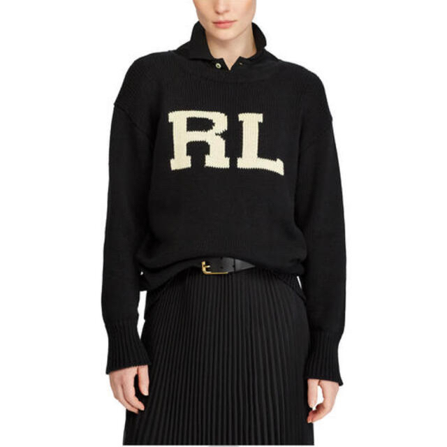 POLO RALPH LAUREN(ポロラルフローレン)のラルフローレン　RLコットンクルーネックセーター XS 美品 正規品 レディースのトップス(ニット/セーター)の商品写真