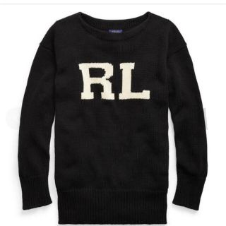 ポロラルフローレン(POLO RALPH LAUREN)のラルフローレン　RLコットンクルーネックセーター XS 美品 正規品(ニット/セーター)