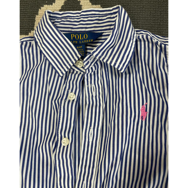 POLO RALPH LAUREN(ポロラルフローレン)の専用)ラルフローレン　シャツワンピース　4T キッズ/ベビー/マタニティのキッズ服女の子用(90cm~)(ワンピース)の商品写真