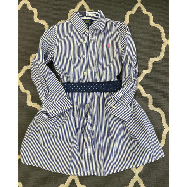 POLO RALPH LAUREN(ポロラルフローレン)の専用)ラルフローレン　シャツワンピース　4T キッズ/ベビー/マタニティのキッズ服女の子用(90cm~)(ワンピース)の商品写真