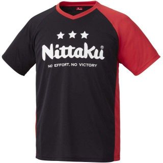 ニッタク(Nittaku)のNittaku/ニッタク★EV-Tシャツ★レッド★男女兼用★SSサイズ(卓球)