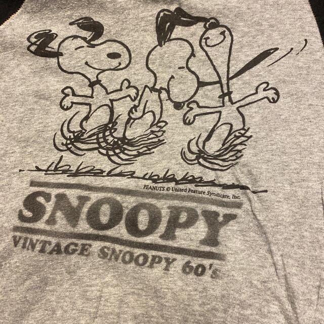 SNOOPY(スヌーピー)のヴィンテージスヌーピー　ロンＴ　タン下 メンズのトップス(Tシャツ/カットソー(七分/長袖))の商品写真