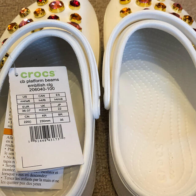 crocs(クロックス)のレイビームス×クロックス23cm ビシュークロックス　美品 レディースの靴/シューズ(サンダル)の商品写真