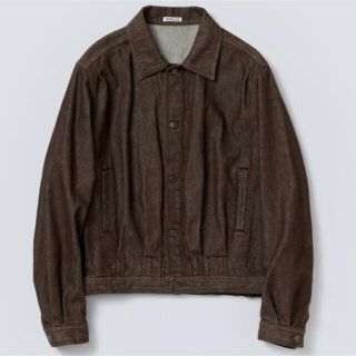 コモリ(COMOLI)のAURALEE Washed Hard Twist Denim Blouson(Gジャン/デニムジャケット)