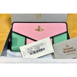 ヴィヴィアンウエストウッド(Vivienne Westwood)の【新品】Vivienne Westwood 財布 ミントグリーン＆パステルピンク(財布)