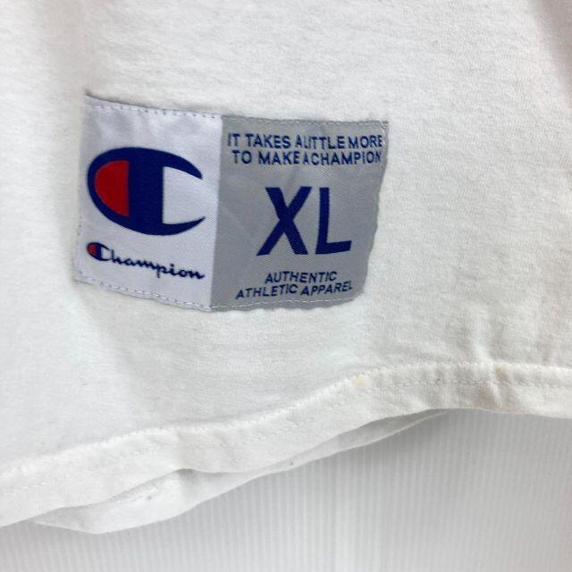 Champion(チャンピオン)の【ゆるダボオーバーサイズXL】CHAMPIONチャンピオン7分丈切替Tシャツ白黒 メンズのトップス(Tシャツ/カットソー(七分/長袖))の商品写真