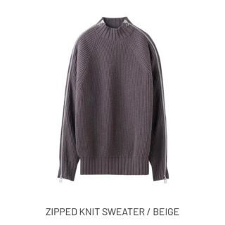 ジョンローレンスサリバン(JOHN LAWRENCE SULLIVAN)のjohnlawrencesullivan zipped knit sweter(ニット/セーター)