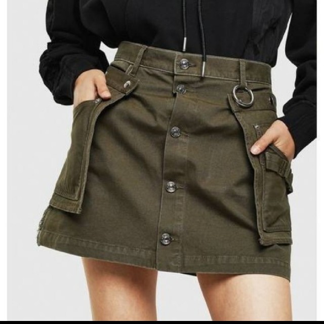 DIESEL(ディーゼル)のDIESEL ディーゼル　ミリタリー　スカート レディースのスカート(ミニスカート)の商品写真
