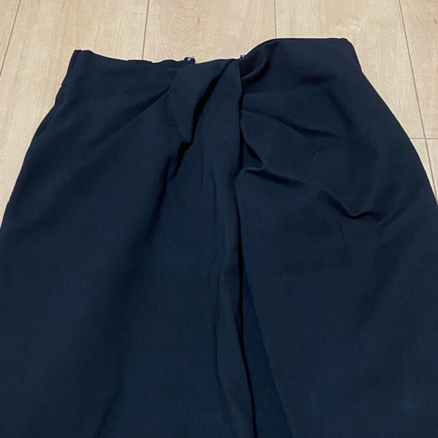 Noble(ノーブル)のl'or/ペンシルドレープスカート/タグ付/ブラック レディースのスカート(ロングスカート)の商品写真