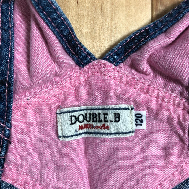 DOUBLE.B(ダブルビー)のダブルビー♡ジャンバースカート120 キッズ/ベビー/マタニティのキッズ服女の子用(90cm~)(スカート)の商品写真