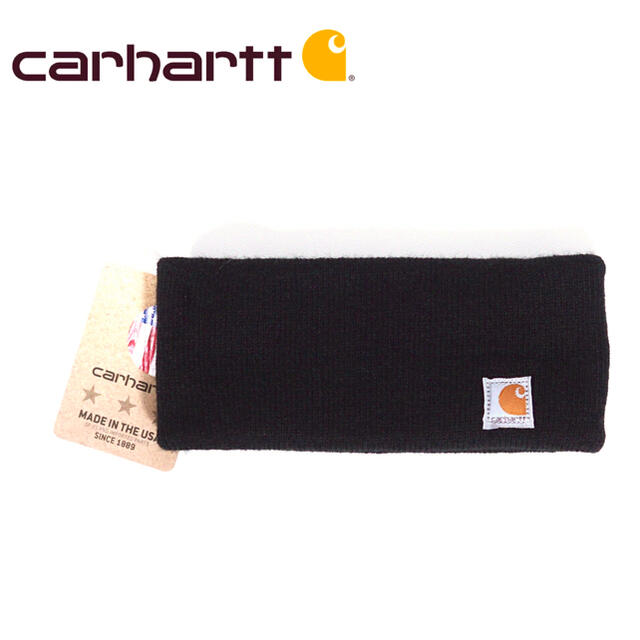 carhartt(カーハート)の◆USA限定◆CARHARTT HEAD BAND ヘアバンド　黒　Cロゴ メンズの帽子(ニット帽/ビーニー)の商品写真