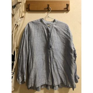 ムジルシリョウヒン(MUJI (無印良品))のフレンチリネン　長袖ブラウス(シャツ/ブラウス(長袖/七分))