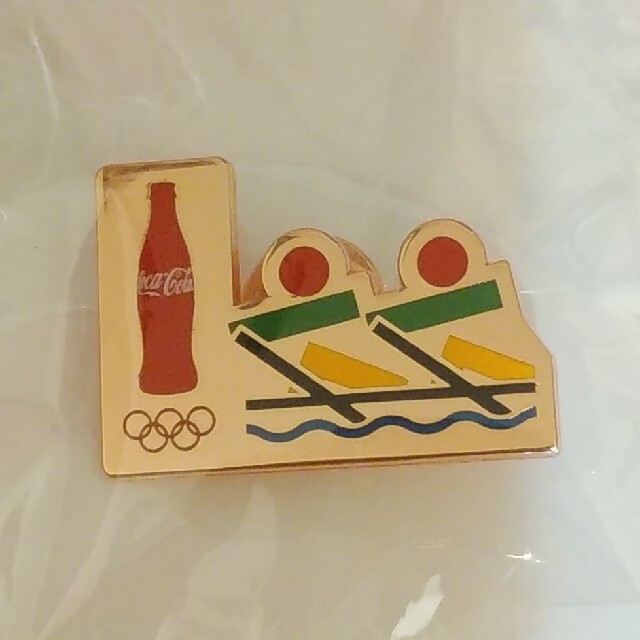 コカ・コーラ(コカコーラ)のオリンピック　コカ・コーラ　ピン　ボート　ピクトグラム エンタメ/ホビーのアニメグッズ(バッジ/ピンバッジ)の商品写真