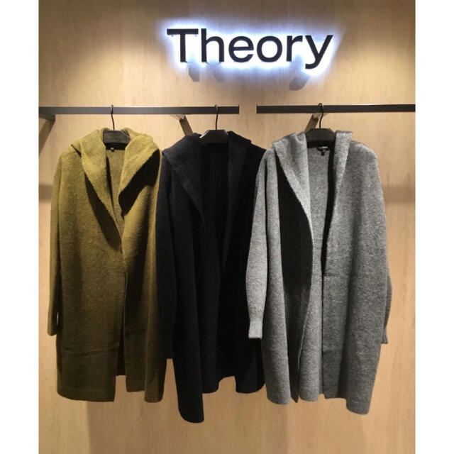 Theory 18aw フーデットコート カーキ宜しくお願い致します