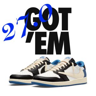 ナイキ(NIKE)のTravis Scott x Fragment x Air Jordan 1 (スニーカー)