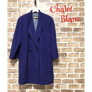 ❤Chalet Blanc シャレブラン❤ チェスターコート 紫 レディース 冬(チェスターコート)