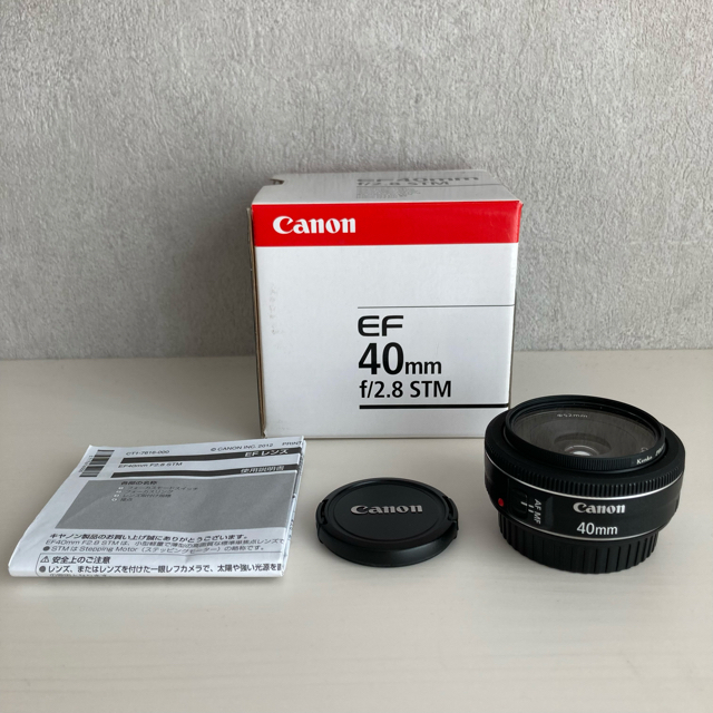 Canon EFmm F2.8 STM プロテクションレンズ 箱付