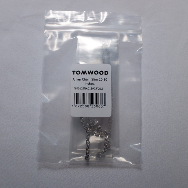 在庫限り】 Tom Wood Anker Slim chain チェーン ネックレス