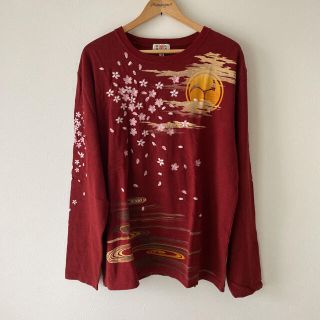 華鳥風月 石川五右衛門 桜 刺繍 和柄 Tシャツ(Tシャツ/カットソー(半袖/袖なし))