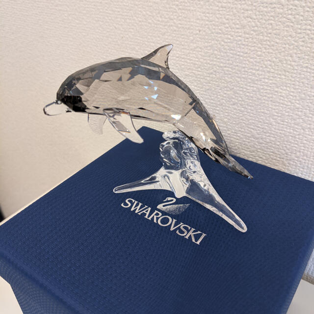 スワロフスキー　ドルフィン　イルカ　置物78cm×99cm