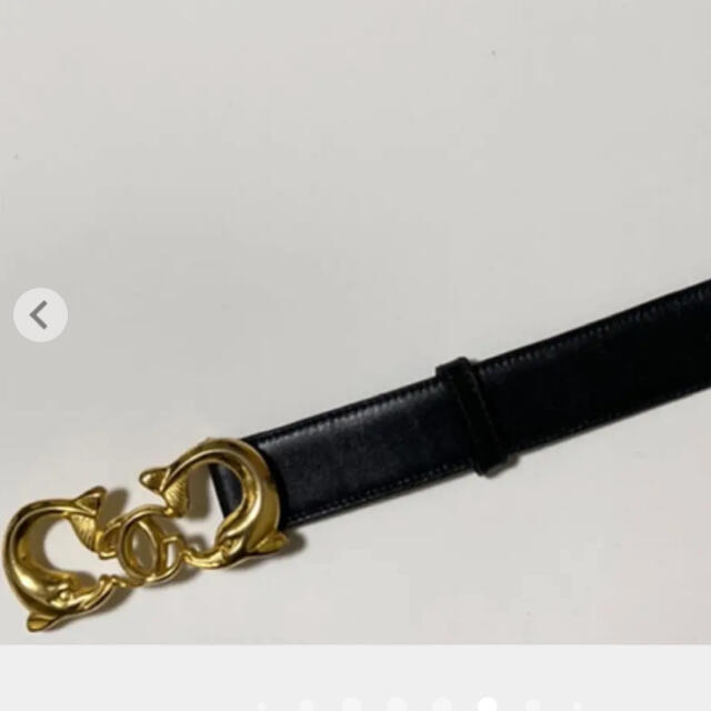 Gucci - 美品超レア イルカ GG バックル オールドグッチ レザー ベルト