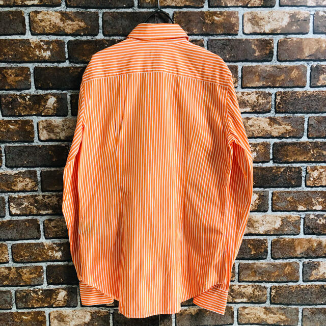 POLO RALPH LAUREN(ポロラルフローレン)の■美品■ポロラルフローレン チェックシャツ　S　オレンジ　ワンポイント刺繍 メンズのトップス(シャツ)の商品写真